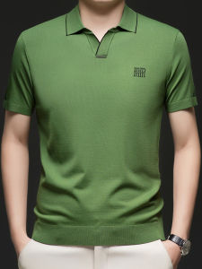 J&FO | Mens Loose Summer Breathable Knitted Shirt