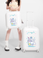 กระเป๋าเดินทาง Sanrio Hello Kitty ขนาด 20 นิ้ว กระเป๋าเดินทางแบบถือสำหรับเด็กและเยาวชน กระเป๋าเดินทางแบบมีล้อสำหรับเด็กและเยาวชน กระเป๋าเดินทางสำหรับผู้หญิง. 