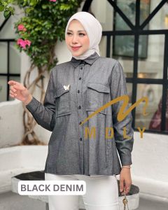kemeja Wanita Terbaru Kantong 2 Anara Shirt by Mdly