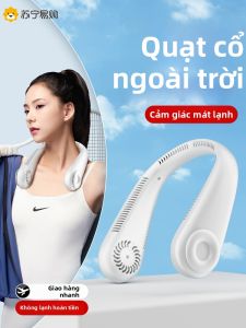 Quạt Cổ USB Cầm Tay Không Cánh Ngoài Trời NOCCLILI FS-F18 Quạt Cổ Mát Mẻ Cho Người Lười Biếng Quạt Cổ Không Dây USB Sạc