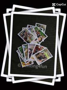 Printing 4 Fun Premium Instax Style Photo Prints - Personalized 2x3 Inches - Waterproof Matte Finish High-Quality Fade Resistant Photo Paper - Custom Aesthetic Souvenir Gift for Birthdays Anniversaries and Wall Decor