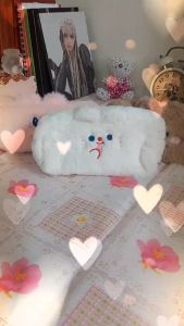 กระเป๋าใส่ดินสอ  กระเป๋าใส่ปากกา ใส่เครื่องสำอางค์ กระเป๋าขนฟูนุ่มนิ่ม ลายการ์ตูนน่ารัก จุสิ่งของได้เยอะ Pencil Case Cosmetic Bag S02-C004