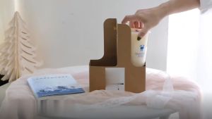 25pcs/Portable paper cup holder for 2cups TakeOut Kraft Coffee Milk Tea Drink paper cup Carrier/Kraft paper cup holder