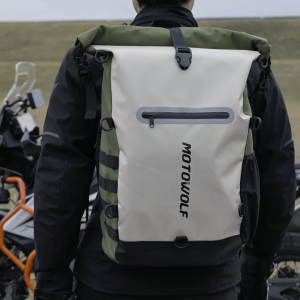 Tas Touring Motor Motowolf MB3 Waterproof Backpack Drinking Water Multifungsi