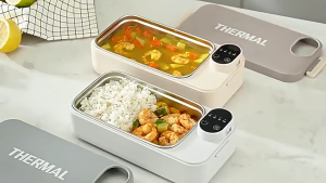 【SG Stock】Electric Lunch Box Wireless Heated With Removable 304 Stainless Steel Bento for Office Home Mothers Day Gifts