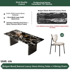 DELIANSHANGPIN | Marble Dining Table Italian Minimalist Design