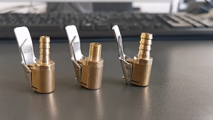 Brass Car Pump Valve Clip 8mm Air Pump Chuck Connector for Compressor