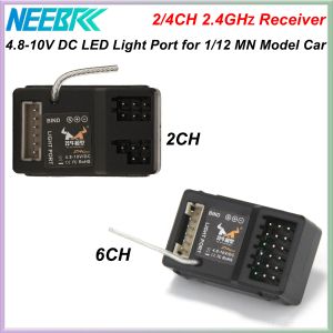 2CH 6CH 2.4G Receiver LED Light Port 4.8-10V DC for 1/12 MN82 MN86 MN78 MN128 MN168 MN90 RC Crawler Car Boat Tank WPL Model Part