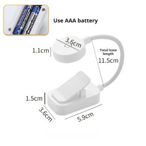 LED Clip On Book Lamp Rechargeable Night Light Portable Table Lamp 3 Color Lighting Modes For Reading Study Bedroom Bedside