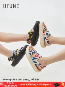 Giày Sandal Đế Dày Mùa Hè Cho Nữ Giày Cao Gót EVA Đế Xuồng Đế Mềm Đế Cao Su Chống Trượt Giày Thường Ngày Cho Nữ