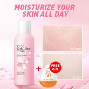 【Free Gift】LAIKOU Sakura Face Toner Nourishing Shrink Pores Reduce Spots Acne 100ml