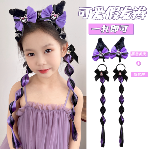 Girl Sweet Clow M Wig Braid Kids Sweet Cool Boxing Braid Girl Cute Bubble Braid Hair Ring Hair Accessories New