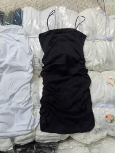 Đầm Hai Dây Nhún BODY PC / Đầm 2 Dây Ôm Body Con Vải Thun Gân Freesize