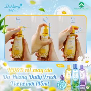 Dung dịch vệ sinh Dạ Hương Daily Fresh Dịu nhẹ - Phù hợp cho DA NHẠY CẢM 145ml