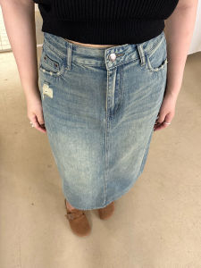 Váy Mini Denim Cạp Vừa Dáng Rộng Phong Cách Hàn Quốc Cho Nữ Mùa Thu 2024 Váy Midi Chữ a Dáng Rộng Thoải Mái