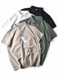 New American Style Quick Dry Lightweight Summer Polo Shirt Mens Half Sleeve Sport Casual Short Sleeve T-Shirt Fashionable Urban Knitted Polyester