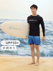AquaPlay [Celebrity Same Style] Martial Arts Diving Suit Mens Sunscreen Long Sleeve Pants Swimsuit Jellyfish Suit