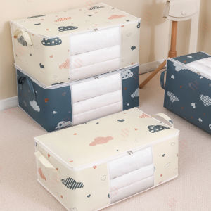 Multi-Functional Storage Bag Bedroom Storage Quilt Clothing Large Capacity 75L Waterproof And Dustproof Foldable Storage Bag Storage Bag Large-Capacity Travel Bag Clothes Quilt Storage Bag Thickened Cloth bag Foldable Storage Bag Clothing Bedding Blanket