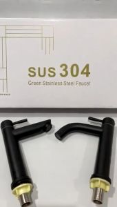 SUS 304 Langsung kran wastafel bambu black stainless kran wastafel cuci Berbagai model
