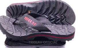 Triglav - Sandal Jepit Gunung Pria Hitam Polos