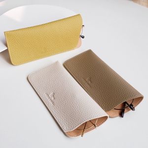 Leather Portable Eyeglass Case