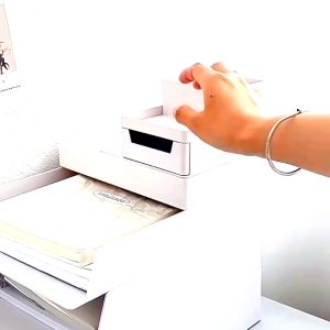 ชั้นวางเครื่องเขียนกระดาษ A4 หลายชั้นสำหรับโฮมออฟฟิศ ชั้นจัดเก็บ บนโต๊ะ ชั้นเอกปรสงค์ ชั้นจัดเก็บ COD