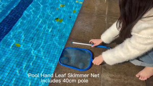 Swimming Pool Net Leaf Rake Mesh Skimmer with Telescopic Pole for Pools Lightweight Cleaning Tools for Swimming Pool