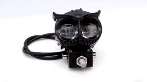 ms/Motorcycle Led High Low Beam Dual Color White Yellow Super Bright Mini Owl Driving Switch Light