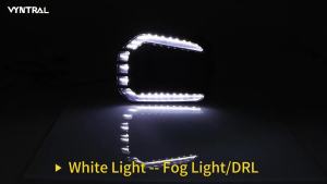 2Pcs Front Fog Light Bezel Turn Signal Light DRL Light W/LED For 2016-2023 Toyota Tacoma SR/SR5/TRD off road /TRD sport/ Limited
