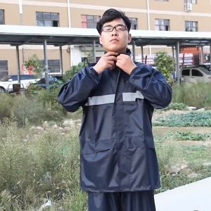 Raincoat raincoat for Motorcycle Riders Waterproof Reflective Kapote rain coat for Men Women One Size