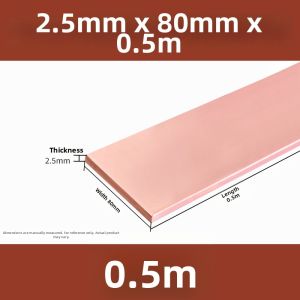 PURESHI | Custom T2 Purple Copper Electrical Busbar Tinned Strip