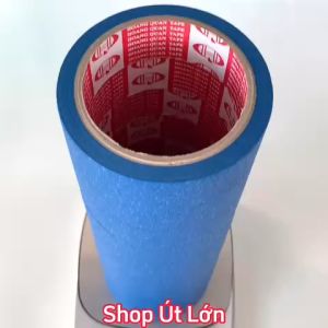 Băng keo giấy màu xanh dương rộng 3cm dài 25 mét lõi giấy 3mm 1 cây 10 cuộn giá tại xưởng