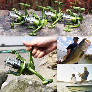 Fishing Rod Reel Set Glass 1.0m-1.8m Fishing Pole 5.2:1 Gear Ratio 6BB Spinning Fishing Reels with Fishing Line Gift