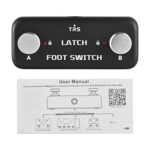 FOOT SWITCH LATCH Double Pedal External Foot Switch Momentary Switch Lock Function for Instrument Speaker Effect Control LS-1