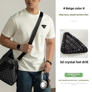 PERDONTOO | Luxury Diamond T-shirt Bamboo Fiber 5A Antibacterial