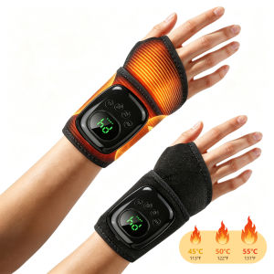 Hailicare | Cordless Wrist Massager Heated Hand Massager with Air Compression 4 Modes 4 Intensities & 3 Heat Settings for Typing Wrists