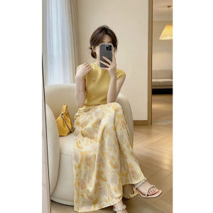 DUOMIAOTU | Dopamine Gentle Tone High-Intellectual Long Dress Set