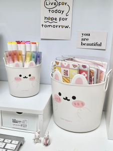 กล่องเก็บของแบบติดผนังลายการ์ตูนสร้างสรรค์ กระบอกเก็บปากกาหลายฟังก์ชัน กล่องเก็บเครื่องสำอาง กล่องจัดระเบียบอื่นๆ อุปกรณ์เก็บของในบ้าน