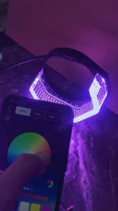 Shroud Akrilik Hexagonal 3 inch 5D RGB Bluetooth Type V RGB Angel Eye Kristal 5D Premium Quality