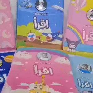 IQRO Sleting Milenial QR Code Full Color Gratis Custom Nama dan Foto Iqro Kaleb Resleting Zipper Souvenir Kado Ulang Tahun Anak