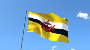 ธงบรูไน ธงผ้า 150x90cm บรูไน ธงชาติ Brunei อาเซียน ส่งด่วนทุกวัน