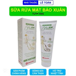 Sữa rửa mặt Bảo Xuân Skin tuýp 100g làm sáng da ngừa lão hóa