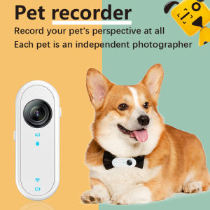 Reddog HD 1080P Wireless Collar Camera No WiFi Required Dog Cat Pet Collar Camera with Video Record Mini Body Camera for Indoor/Outdoor