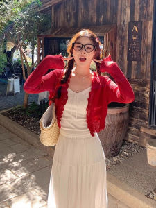 Flap Red Blouse Light Summer Wear