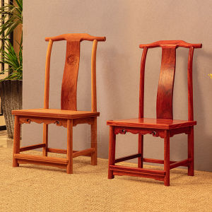 Mahogany Small Chair Myanmar Rosewood Small Offical Hat Chair Pterocarpus Macrocarpus Solid Wood Armchair Household Adult Children Chair