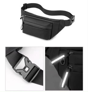 กระเป๋าคาดเอวไนลอนสำหรับ กระเป๋าคาดหน้าอกผู้ชาย กระเป๋าสะพายพาดลำตัวแบบลำลอง