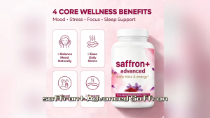 Clean Saffron Advanced Capsules | Pure Saffron Extract | Mood Balance | Vitality | 60ct