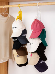 Sun Protection Hat Storage Organizer Hat Rack Hook Door Back Clip Hat Holder Six Hooks Plastic Material Heavy Duty Three to Five Kilograms