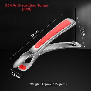 Korade | Heat-Resistant 304 Stainless Steel Tongs with Silicone