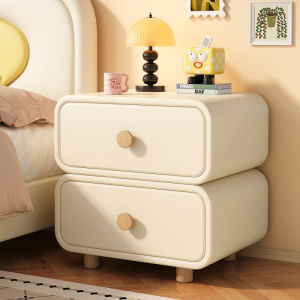MLZH | Cream Style Simple Assembly Wooden Bedside Cabinet